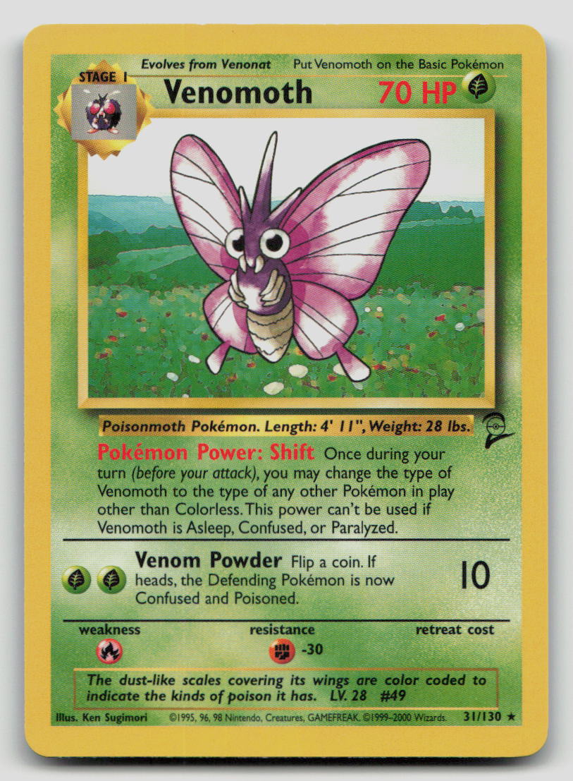 Venomoth - [Base Set 2 - 031/130] - MP