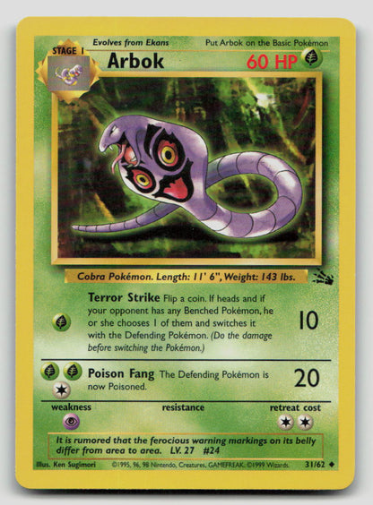 Arbok - [Fossil - 31/62] - Unlimited LP