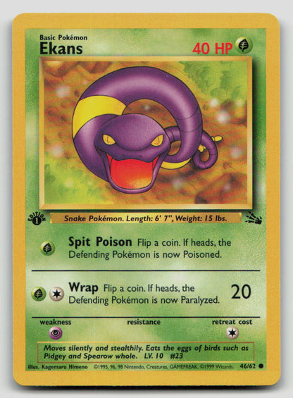 Ekans - [Fossil - 46/62] - 1st Edition LP
