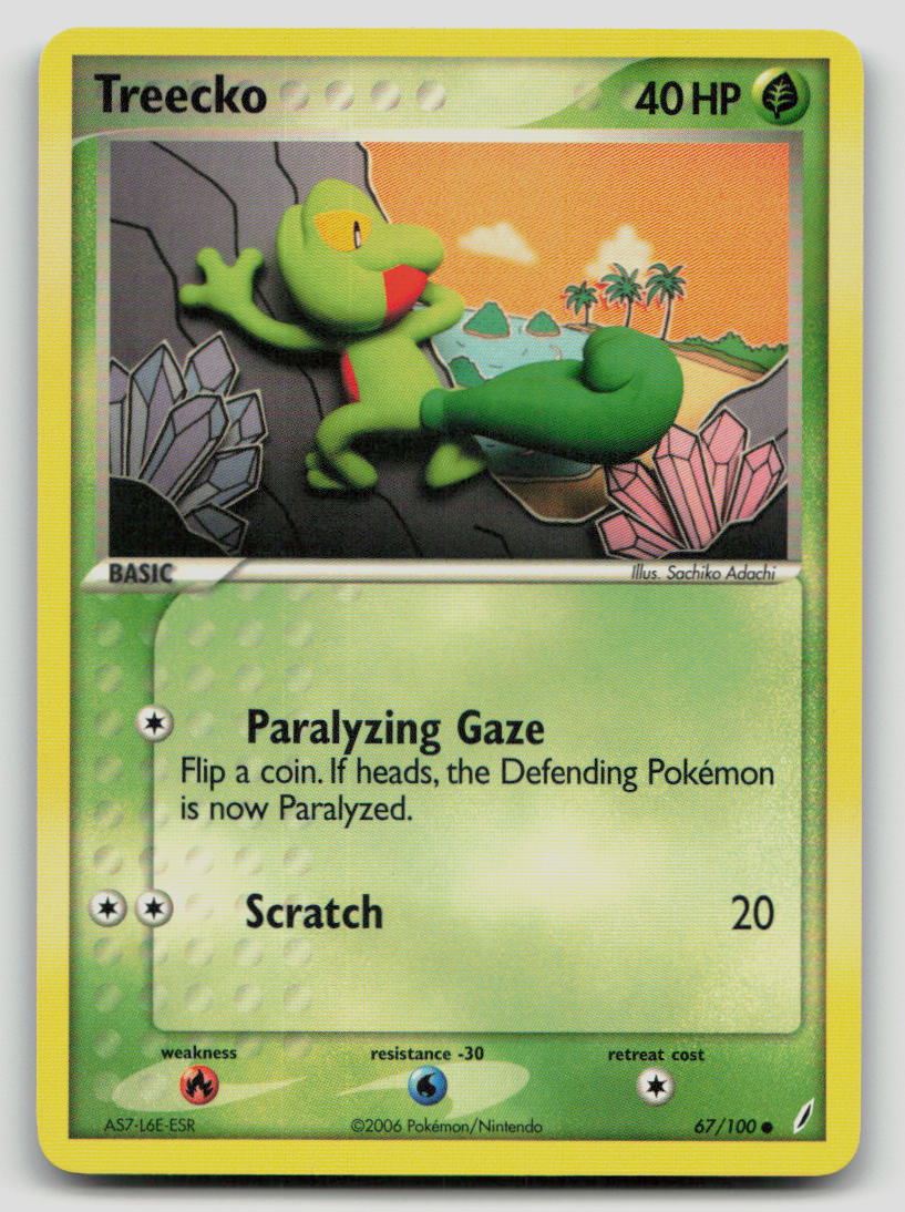 Treecko - [EX Crystal Guardians - 67/100] - NM
