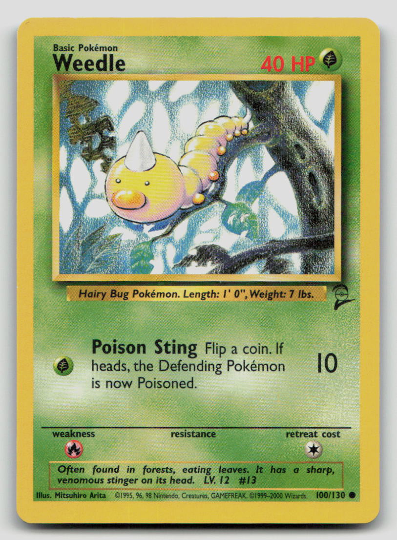 Weedle - [Base Set 2 - 100/130] - MP