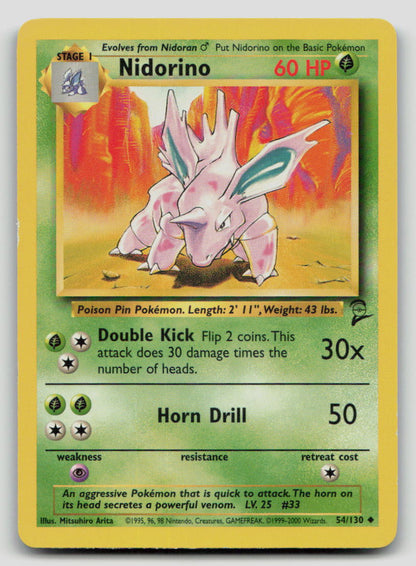 Nidorino - [Base Set 2 - 054/130] - LP