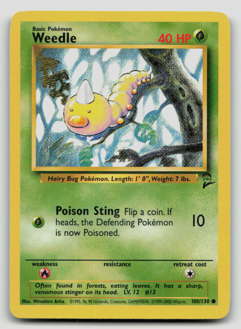 Weedle - [Base Set 2 - 100/130] - NM