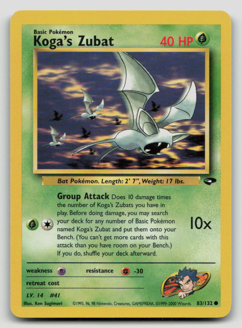 Koga's Zubat - [Gym Challenge - 083/132] - Unlimited LP