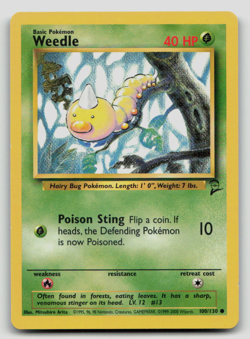 Weedle - [Base Set 2 - 100/130] - LP