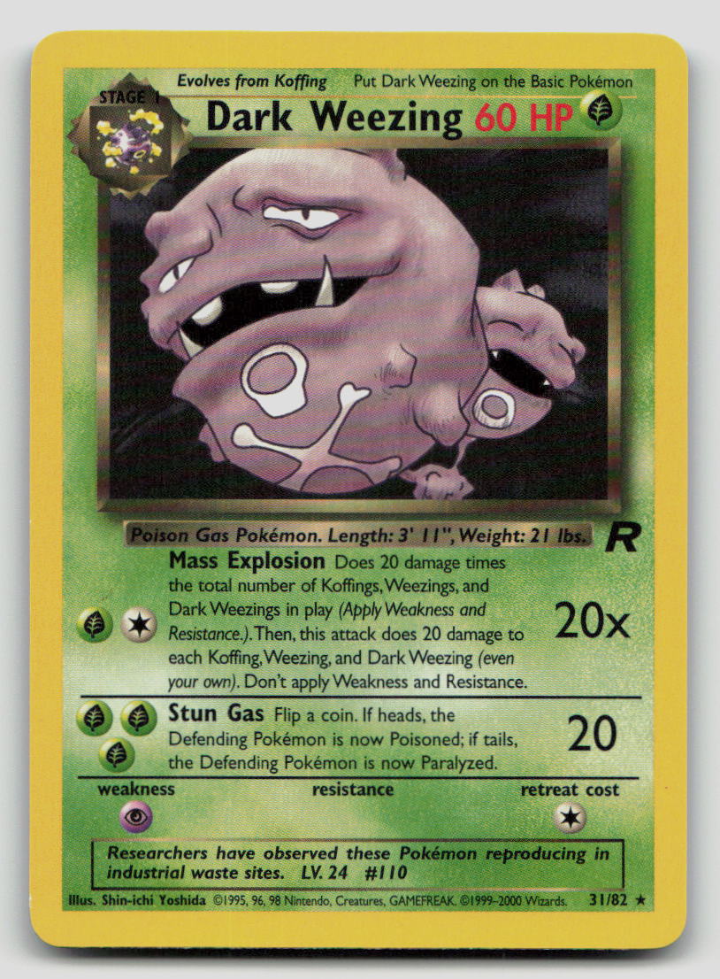 Dark Weezing (31) - [Team Rocket - 31/82] - Unlimited LP