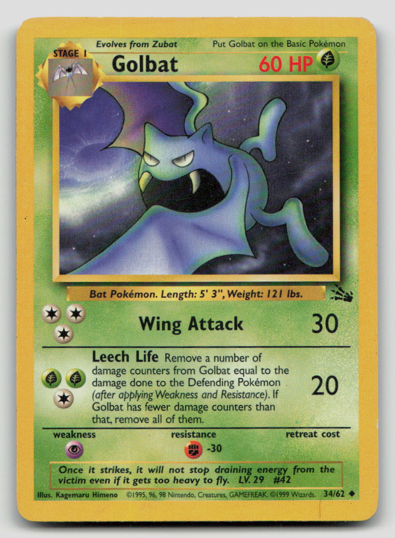 Golbat - [Fossil - 34/62] - Unlimited MP
