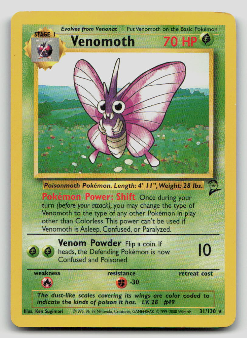 Venomoth - [Base Set 2 - 031/130] - LP