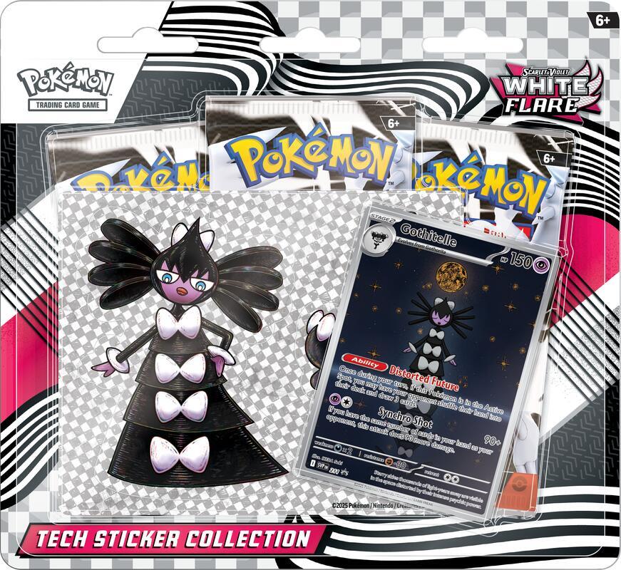 Pokemon Black Bolt & White Flare Tech Sticker Collection